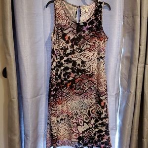 ❄Dana Buchman animal print shift dress